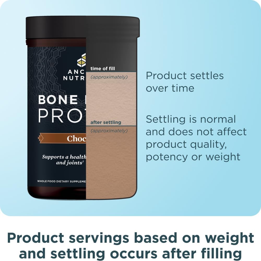 پودر پروتئین گوشت انشنت نوتریشن مدل Bone Broth، ۵۰۴ گرم و طعم شکلات
