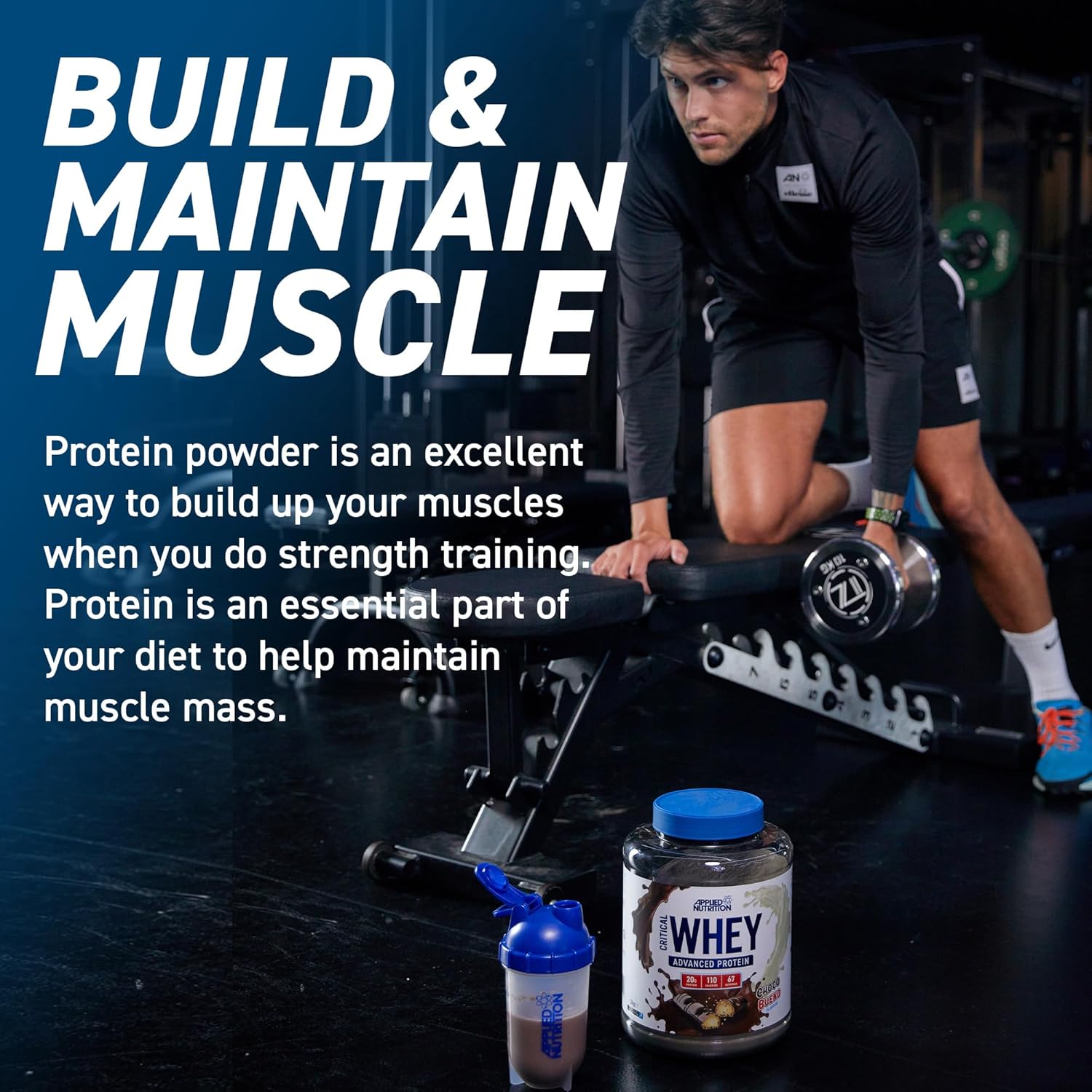 پودر پروتئین وی اپلاید نوتریشن مدل Critical Whey، ۲ کیلوگرم و طعم میلک‌شیک شکلاتی