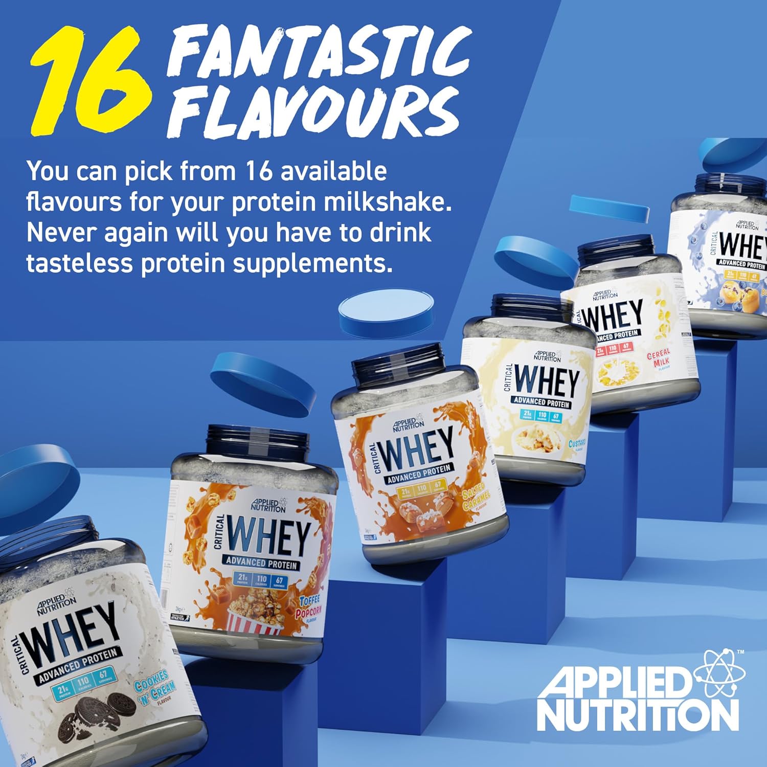 پودر پروتئین وی اپلاید نوتریشن مدل Critical Whey، ۲ کیلوگرم و طعم میلک‌شیک شکلاتی
