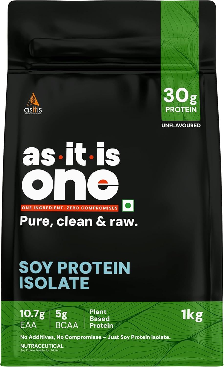 پودر پروتئین گیاهی از ایت ایز نوتریشن مدل Soy Protein Isolate، ۲۷ گرم پروتئین و بدون طعم