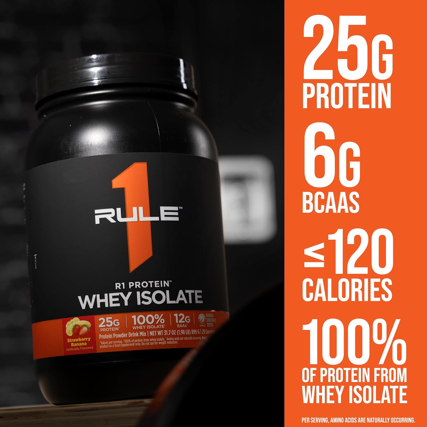 پودر پروتئین وی رول وان پروتینز مدل R1 Protein، ۲۵ گرم پروتئین، ۲ پوند و طعم نعناع و شکلات