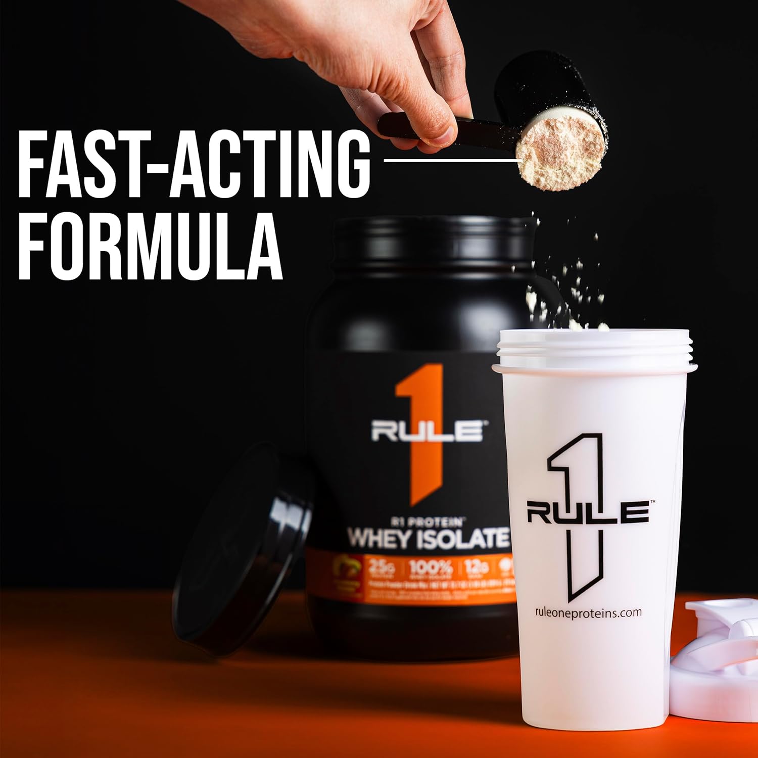 پودر پروتئین وی رول وان پروتینز مدل R1 Protein، ۲۵ گرم پروتئین، ۲ پوند و طعم نعناع و شکلات