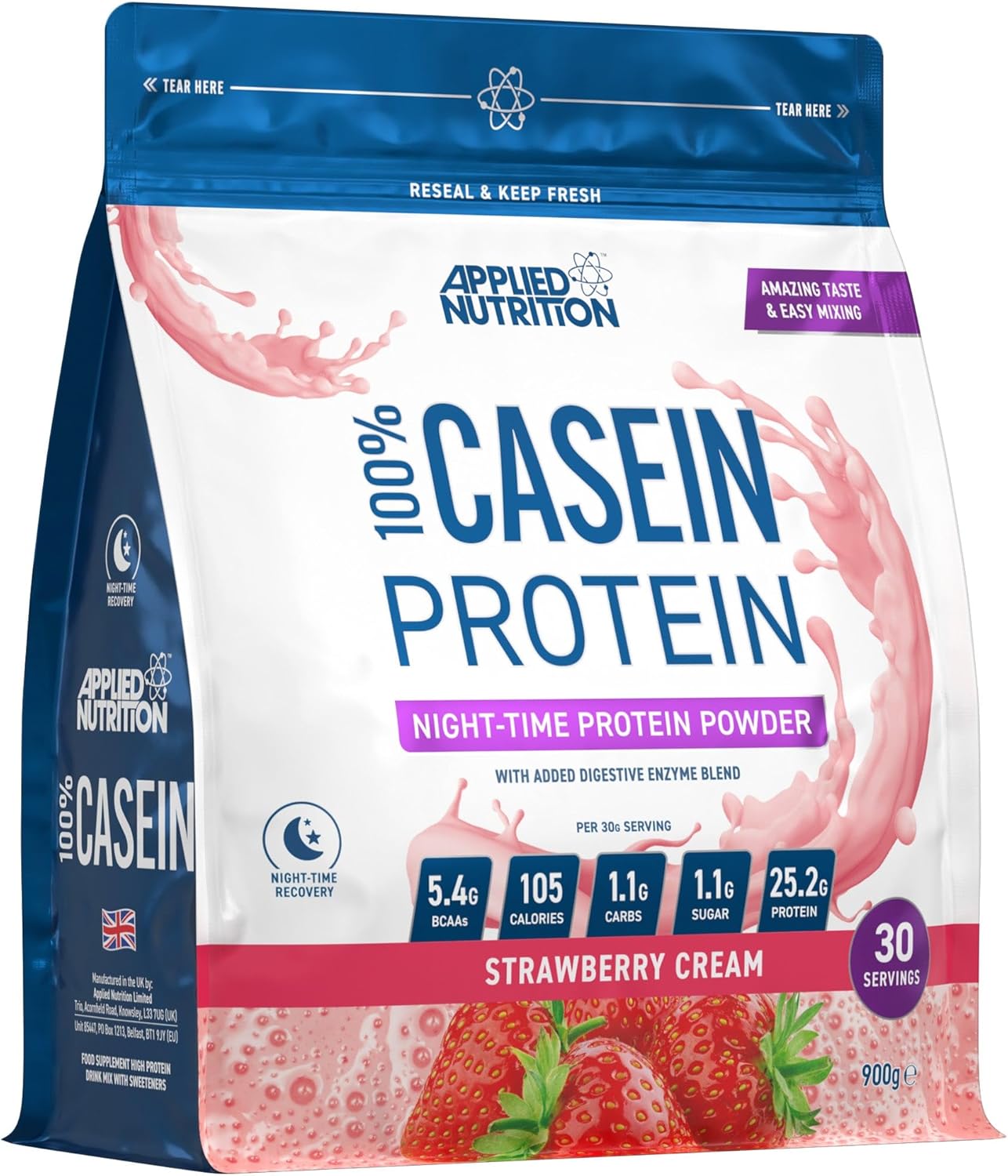 پودر پروتئین کازئین اپلاید نوتریشن مدل Casein، ۹۰۰ گرم