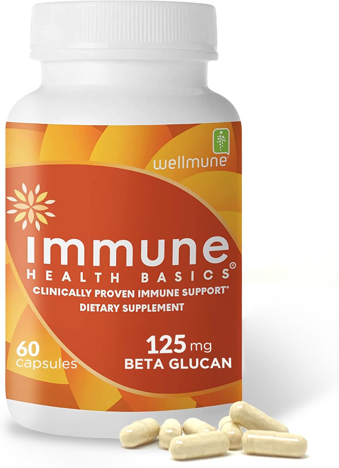 مکمل حمایت از سیستم ایمنی Immune Health Basics، 125 میلی‌گرم، 60 عدد