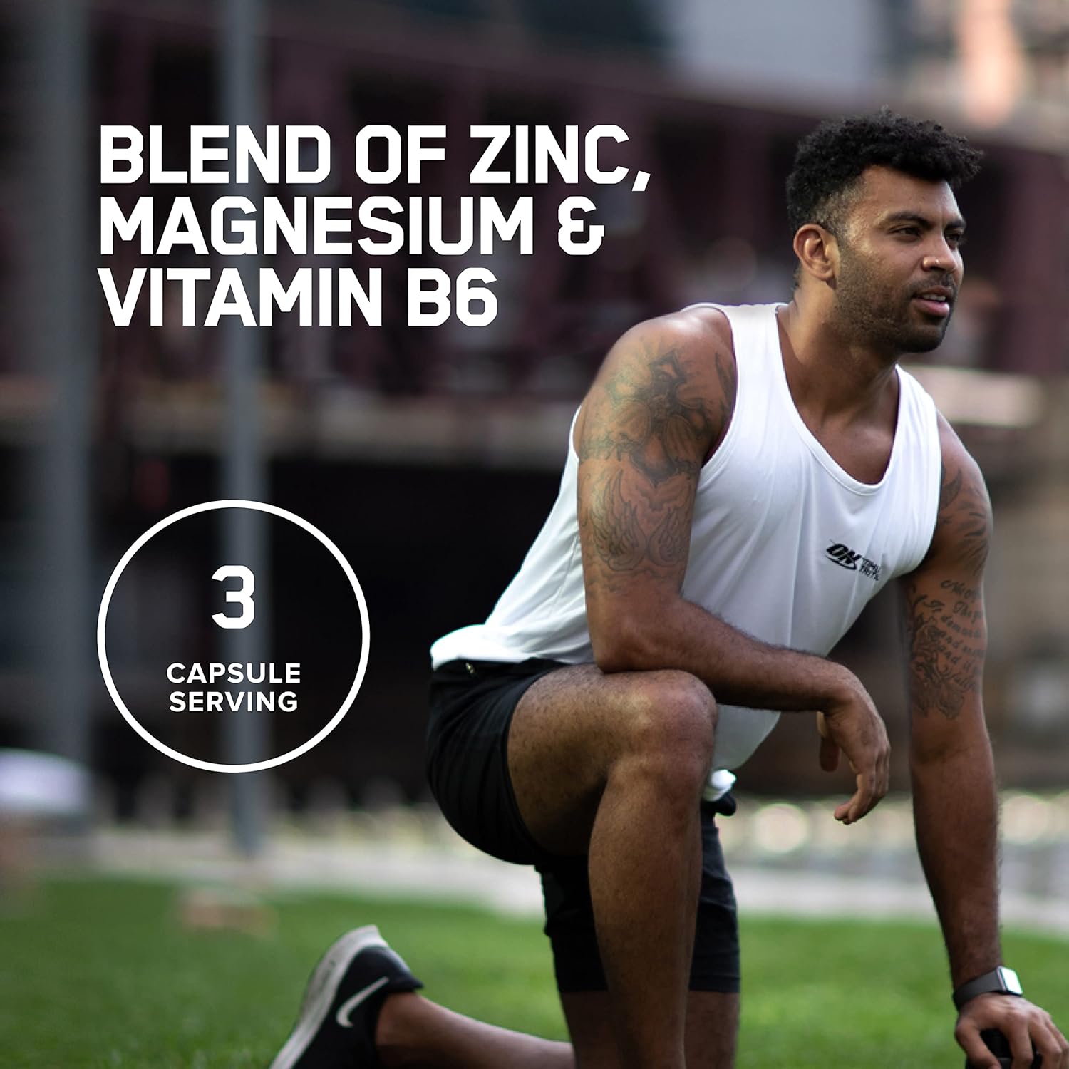مکمل ZMA زینک، منیزیم و ویتامین B6 Optimum Nutrition، 90 کپسول