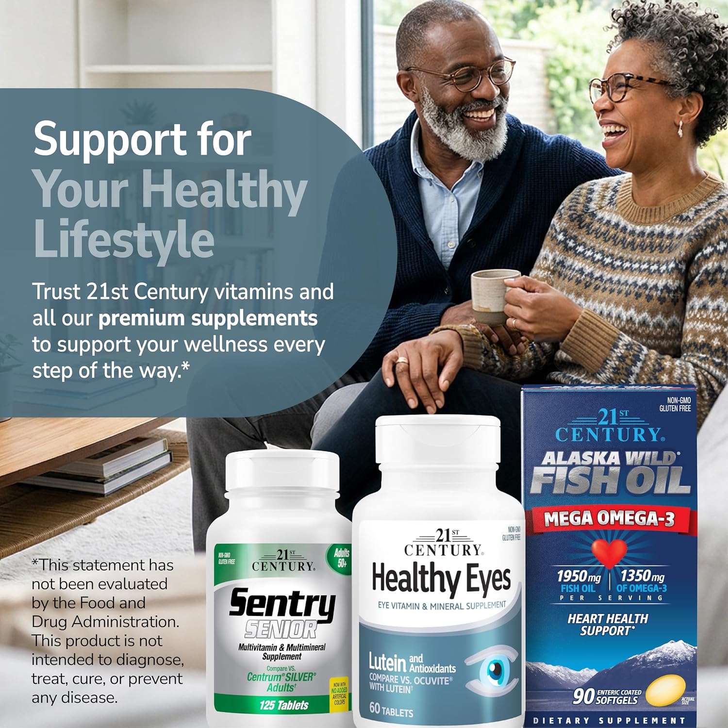 مکمل ویتامین و مواد معدنی 21st Century مدل Healthy Eyes، 60 قرص