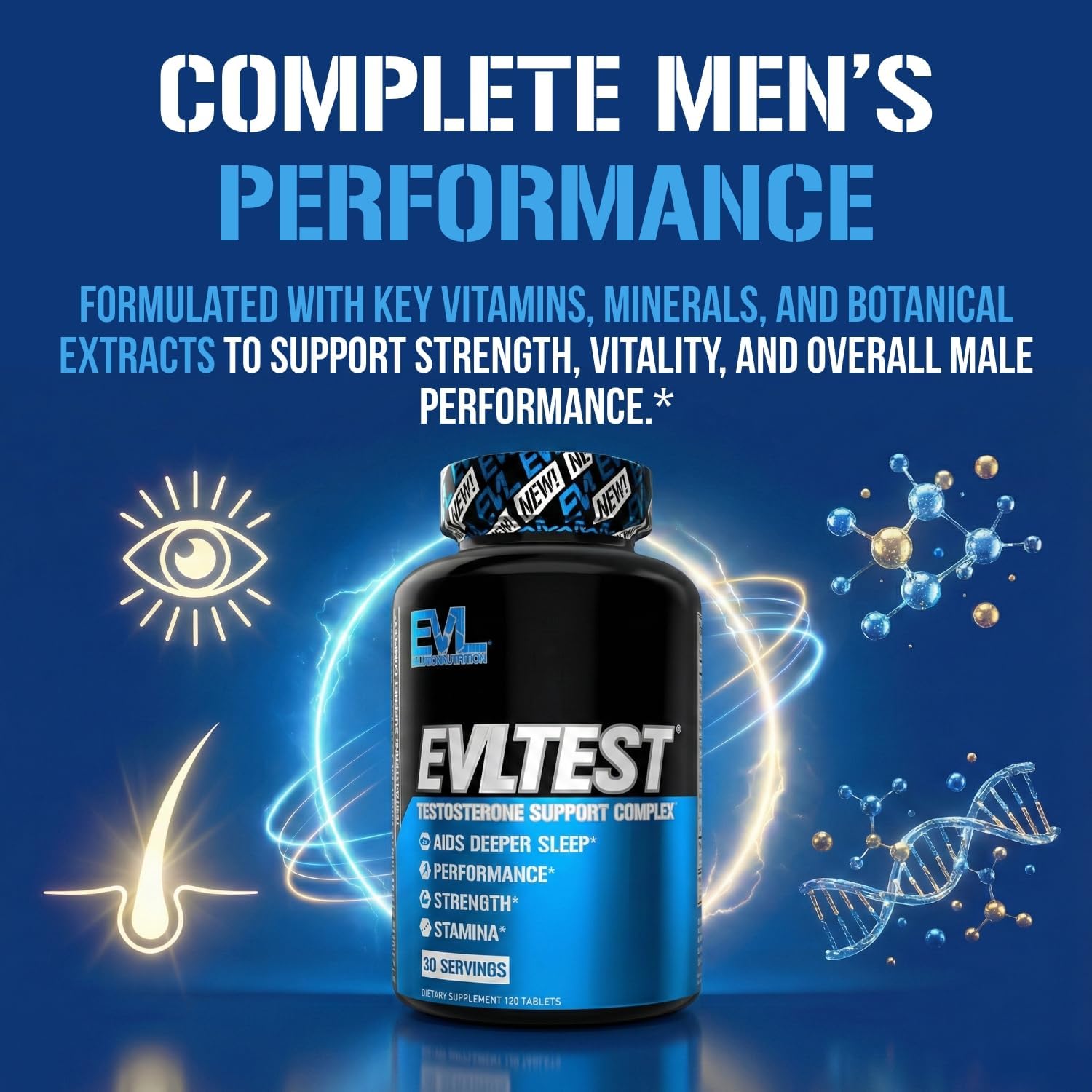 مکمل تقویت عملکرد مردان Evlution مدل Evl-Test، 120 عدد