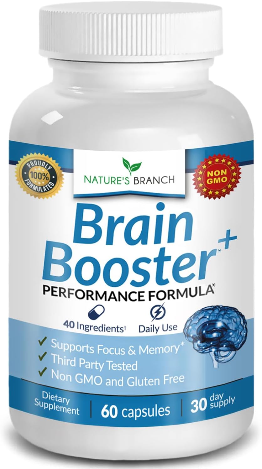 مکمل نوتروپیک حافظه و تمرکز Nature's Branch، 60 کپسول