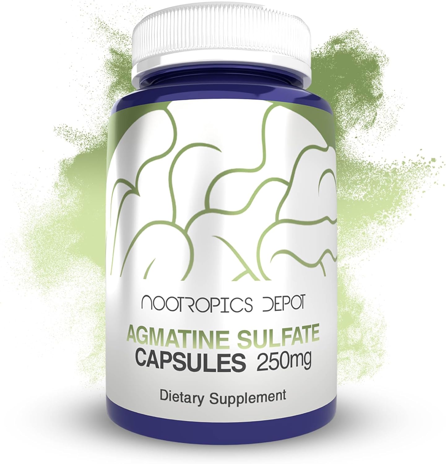 مکمل آمینواسید و ریکاوری Nootropics Depot مدل Agmatine Sulfate، 250 میلی‌گرم، 120 عدد