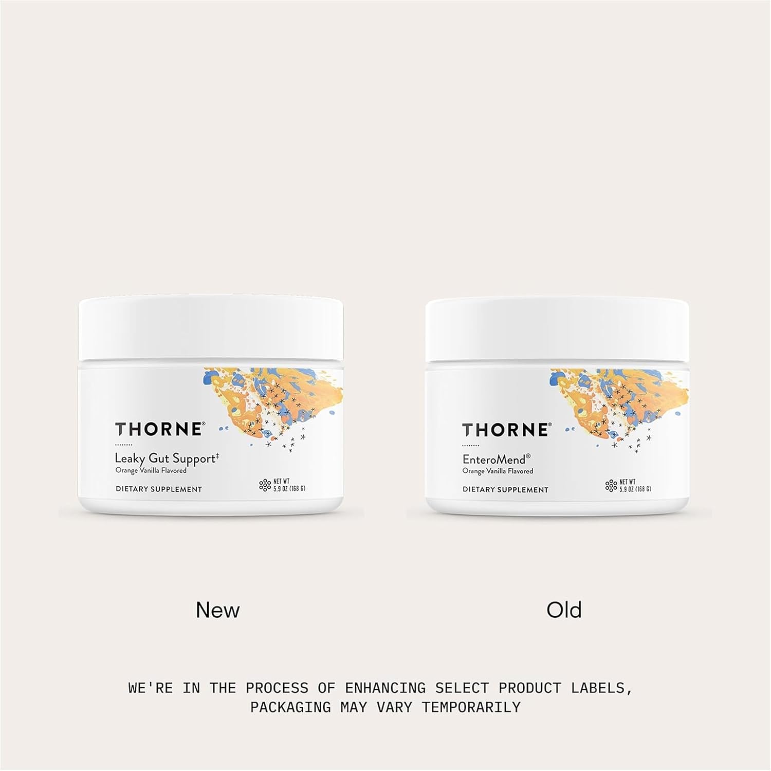 مکمل سلامت گوارش و روده THORNE مدل EnteroMend، 30 وعده، طعم پرتقال