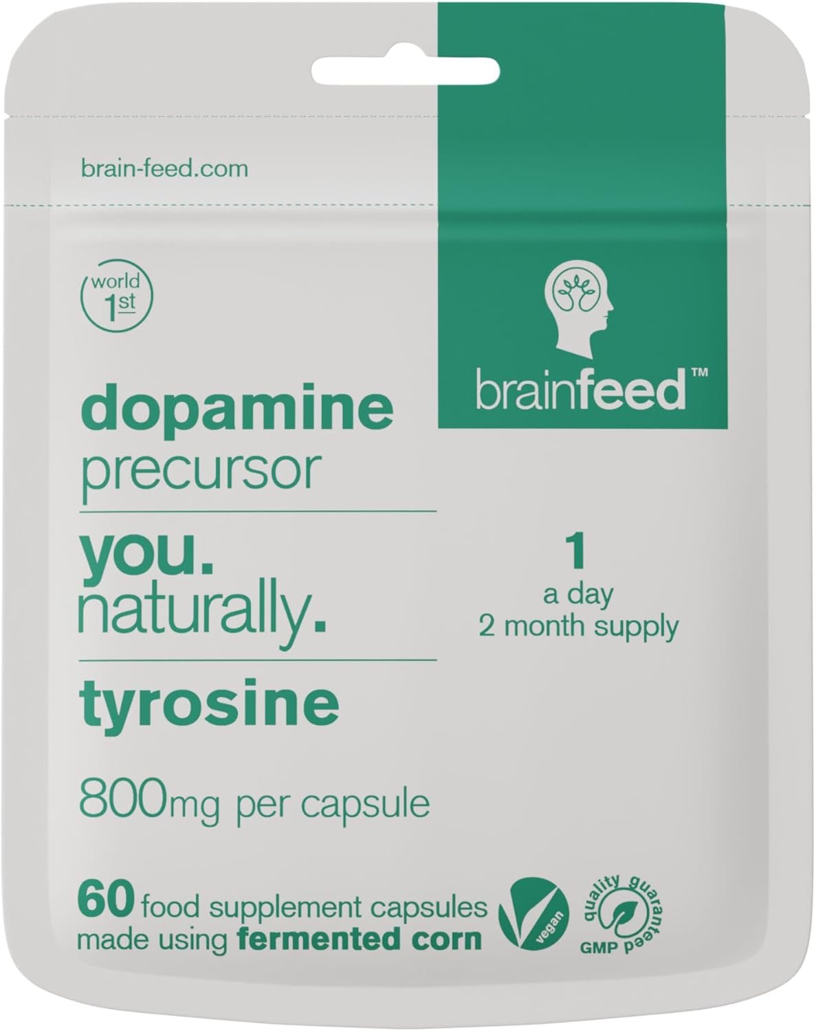 مکمل نوتروپیک حافظه و تمرکز brain feed، 750 میلی‌گرم، 60 کپسول