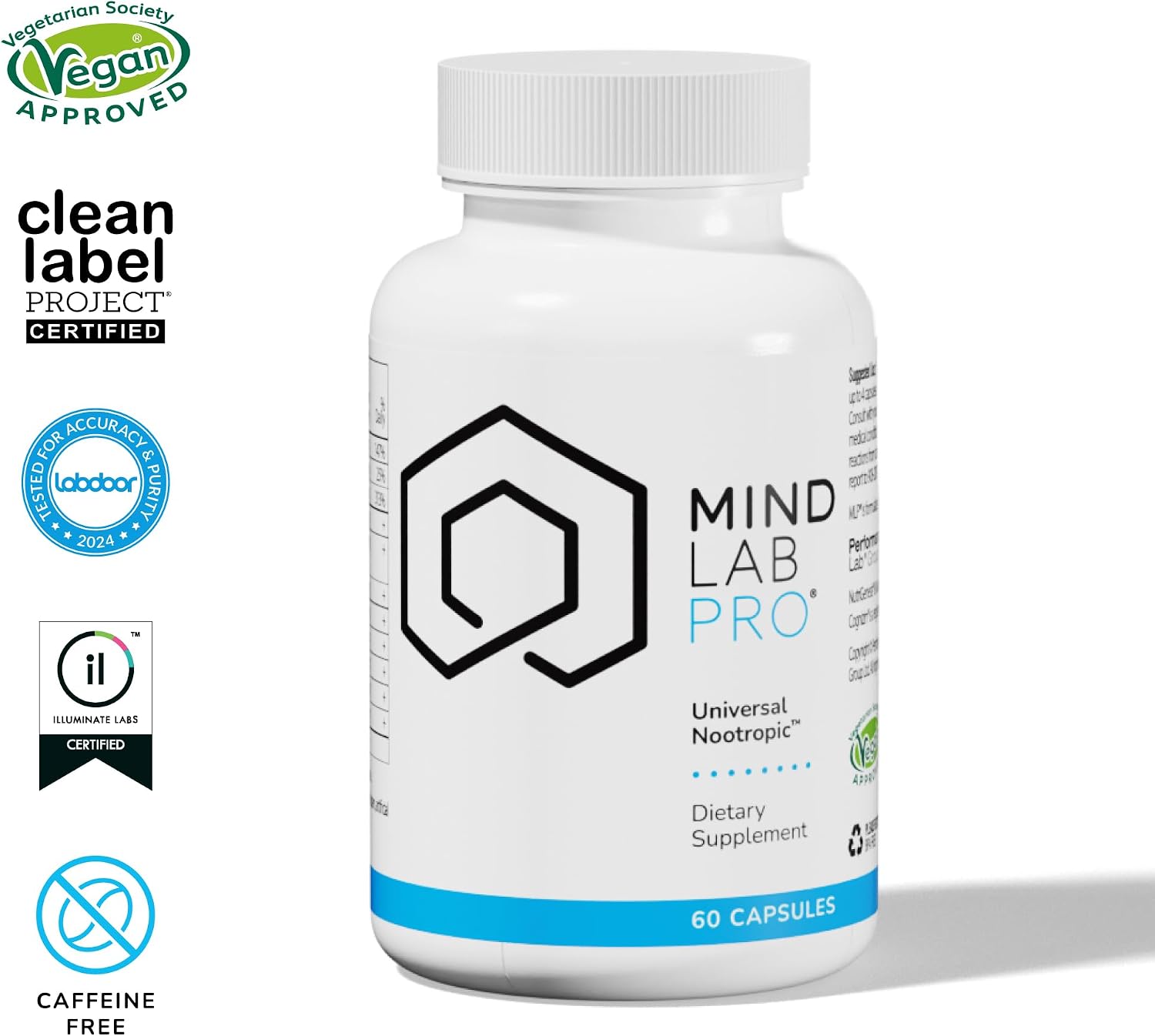 مکمل نوتروپیک حافظه و تمرکز Mind Lab Pro، 60 کپسول