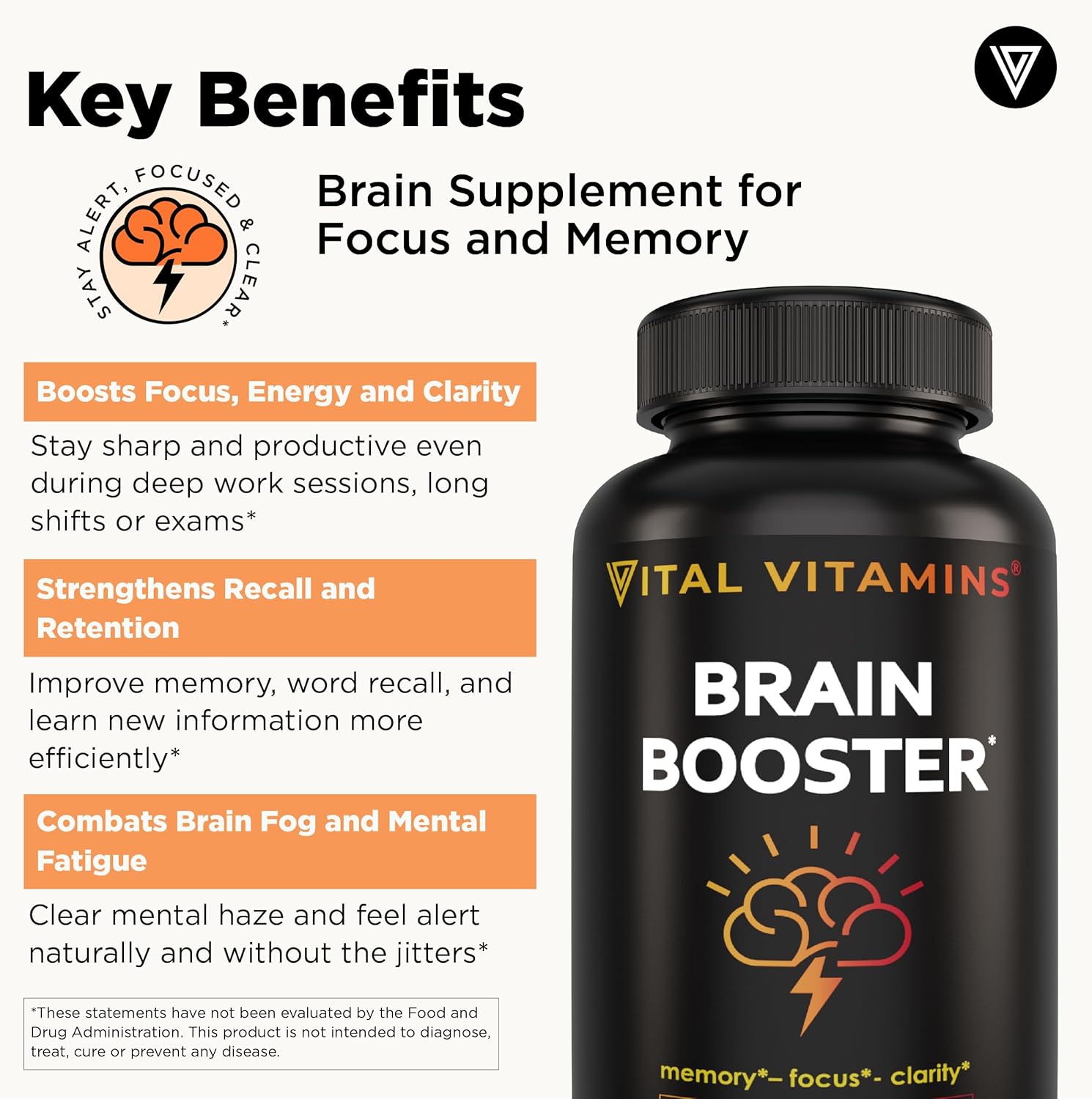 مکمل نوتروپیک حافظه و تمرکز Vital Vitamins