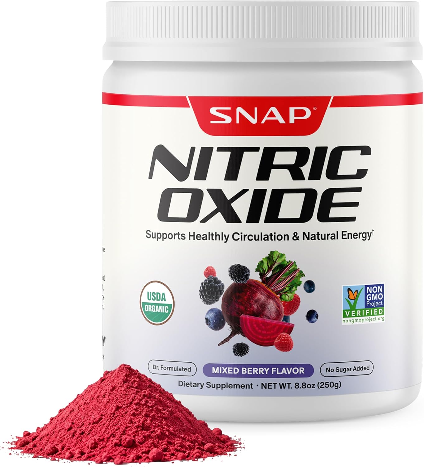 مکمل چغندر و تقویت نیتریک اکساید Snap Supplements، 30 وعده