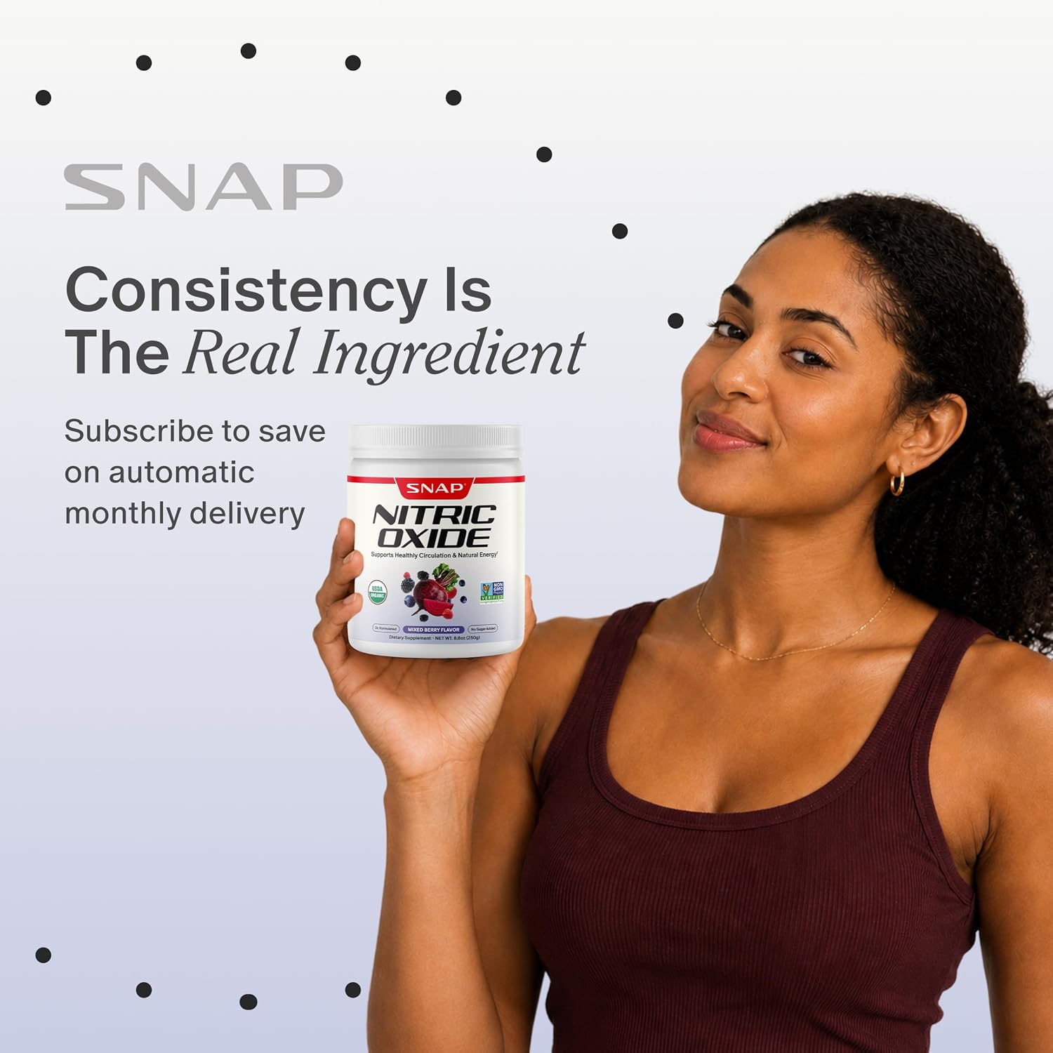 مکمل چغندر و تقویت نیتریک اکساید Snap Supplements، 30 وعده