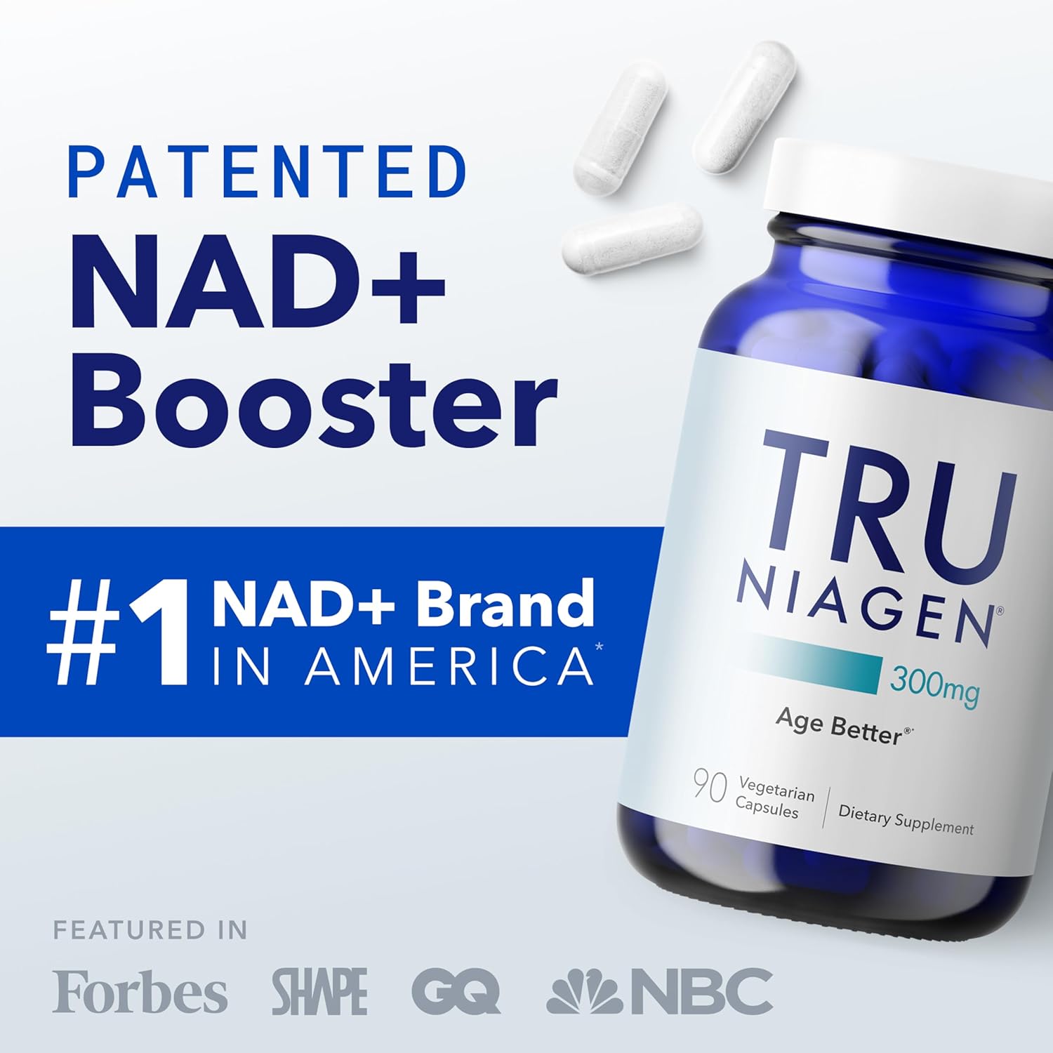 مکمل NMN و پشتیبانی NAD+ TRU NIAGEN، 300 میلی‌گرم، 90 عدد