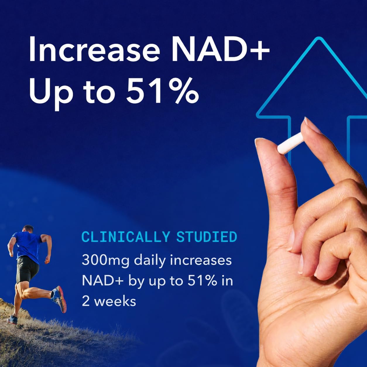 مکمل NMN و پشتیبانی NAD+ TRU NIAGEN، 300 میلی‌گرم، 90 عدد