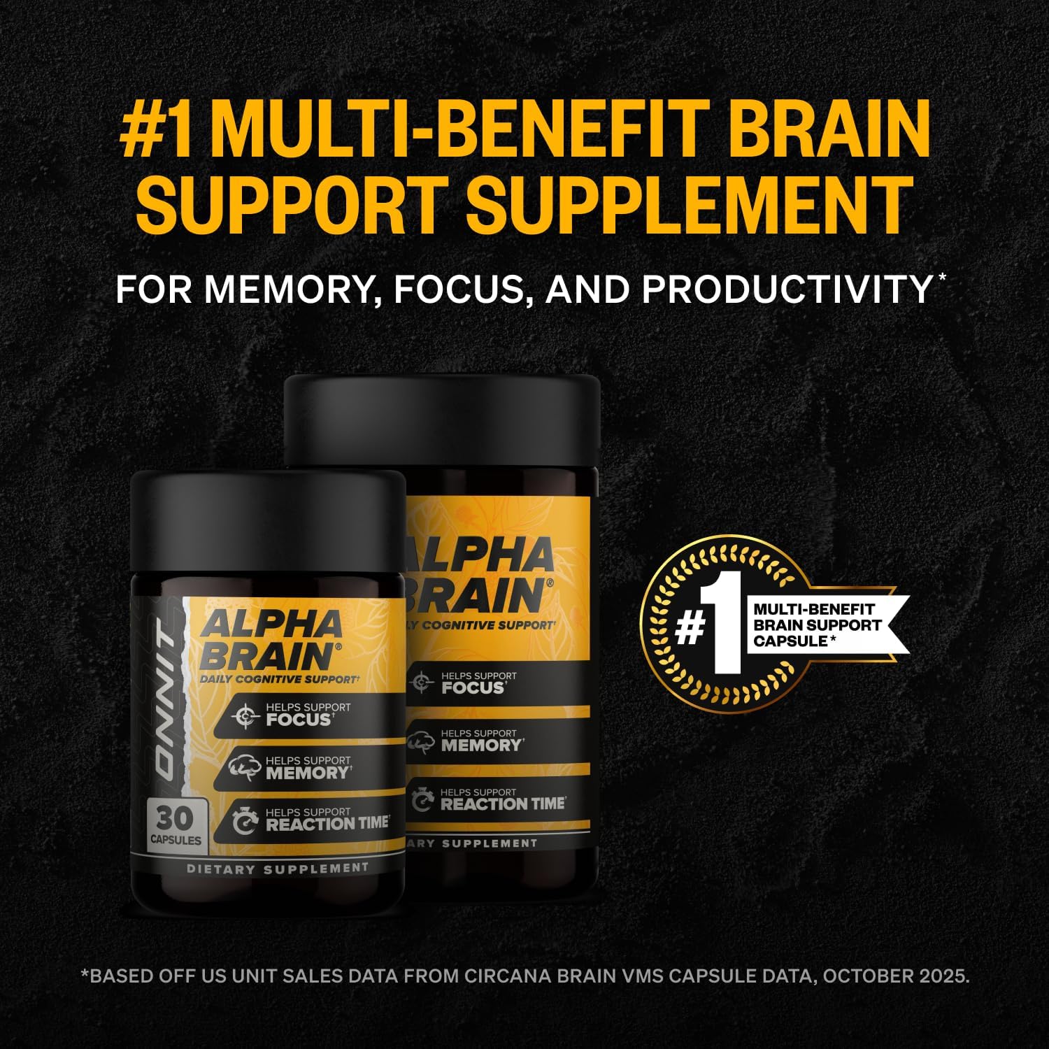 مکمل نوتروپیک حافظه و تمرکز ONNIT مدل Alpha Nootropic، 30 عدد