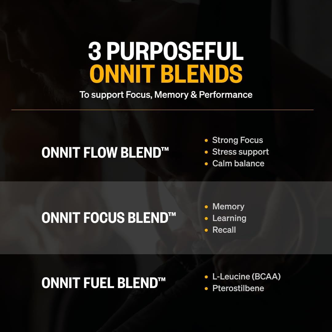 مکمل نوتروپیک حافظه و تمرکز ONNIT مدل Alpha Nootropic، 30 عدد