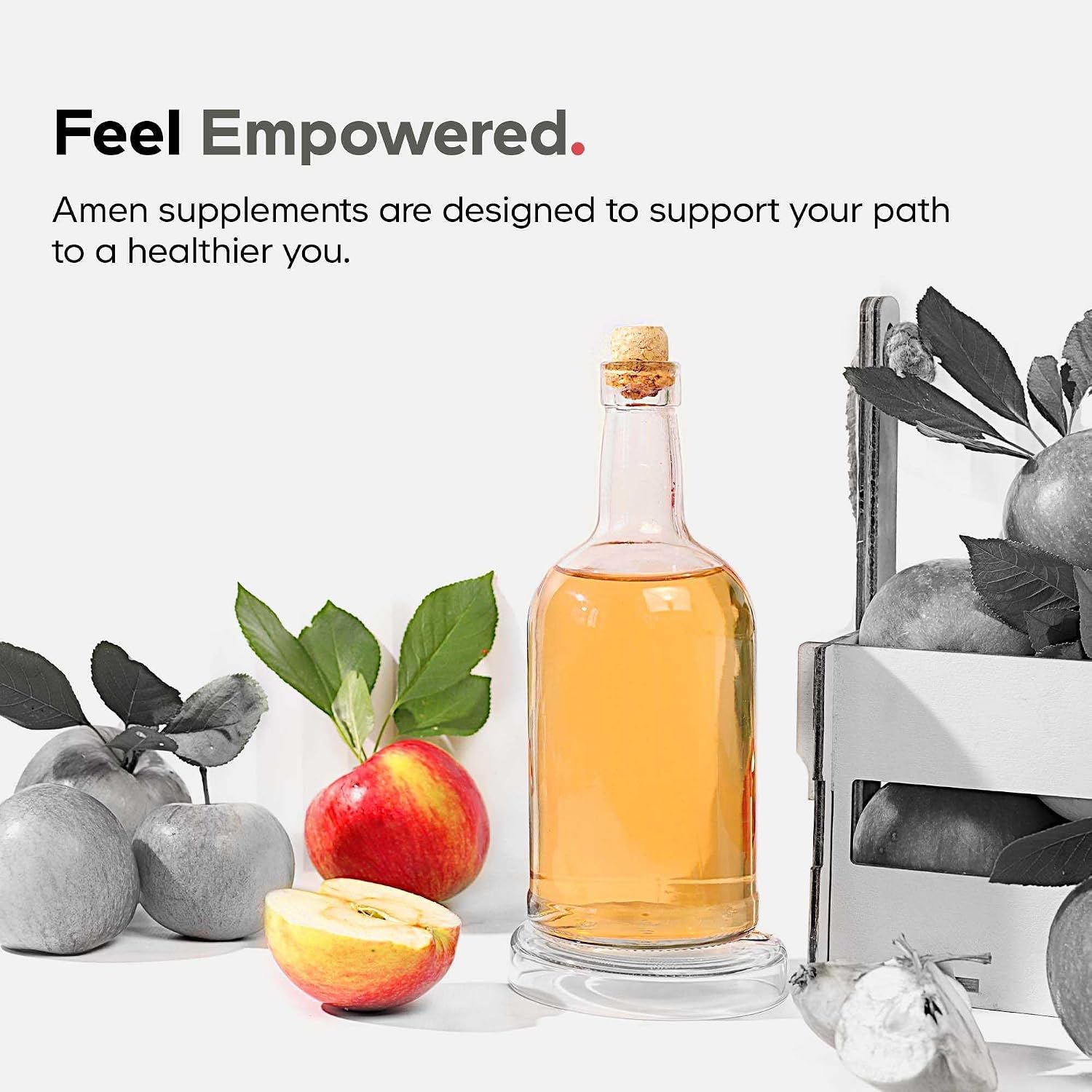 مکمل کلاژن‌ساز پوست، مو و مفاصل Amen مدل Collagen Booster، 30 کپسول، طعم لیمو