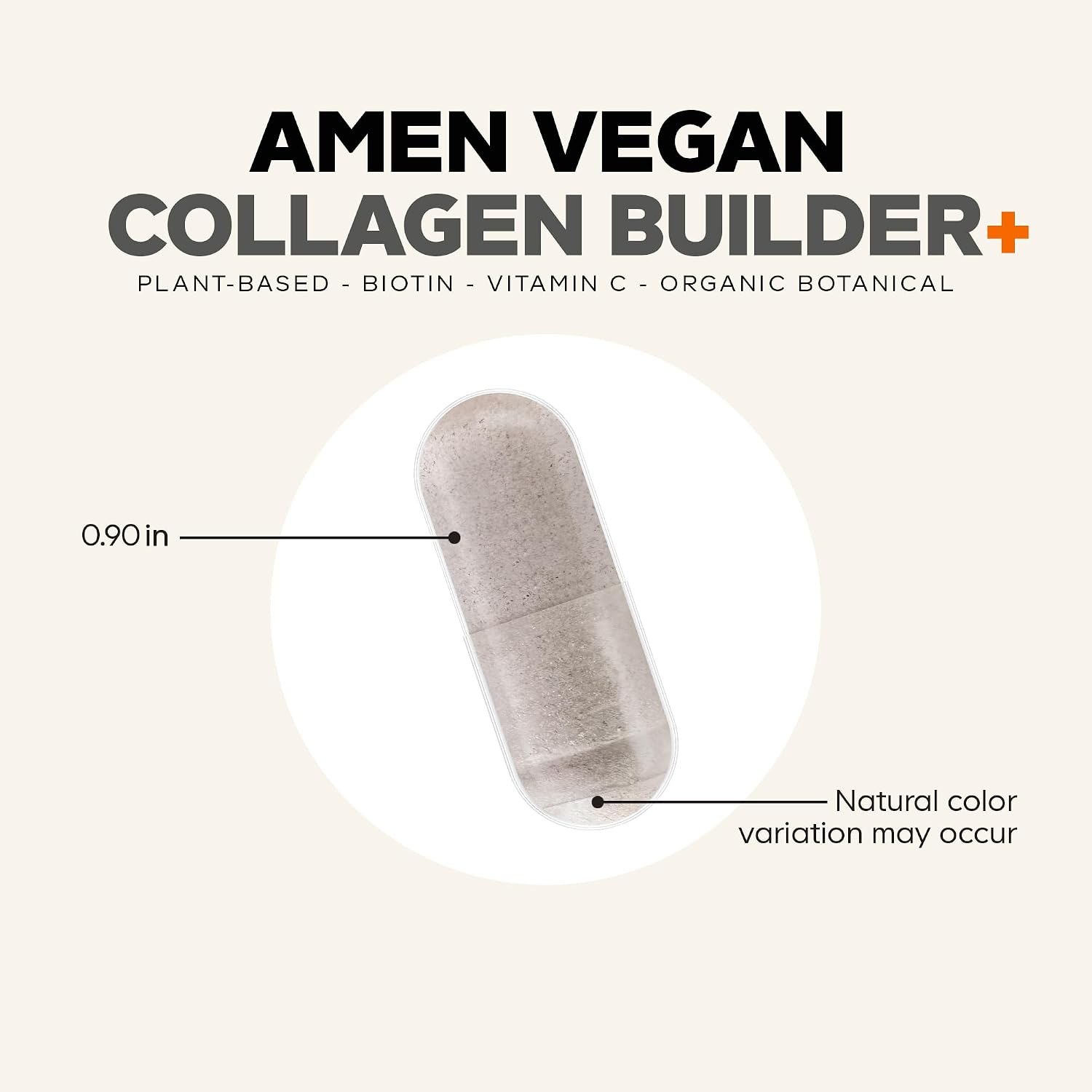 مکمل کلاژن‌ساز پوست، مو و مفاصل Amen مدل Collagen Booster، 30 کپسول، طعم لیمو