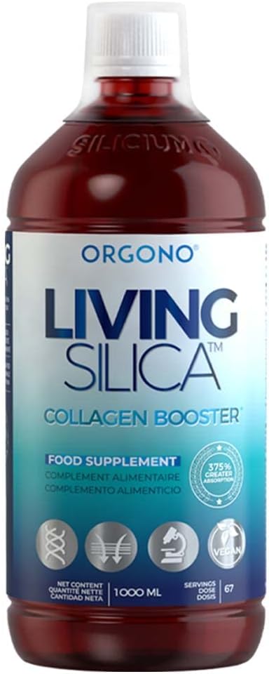 مکمل مایع کلاژن‌ساز Orgono Living Silica مدل Collagen Booster، 67 روز