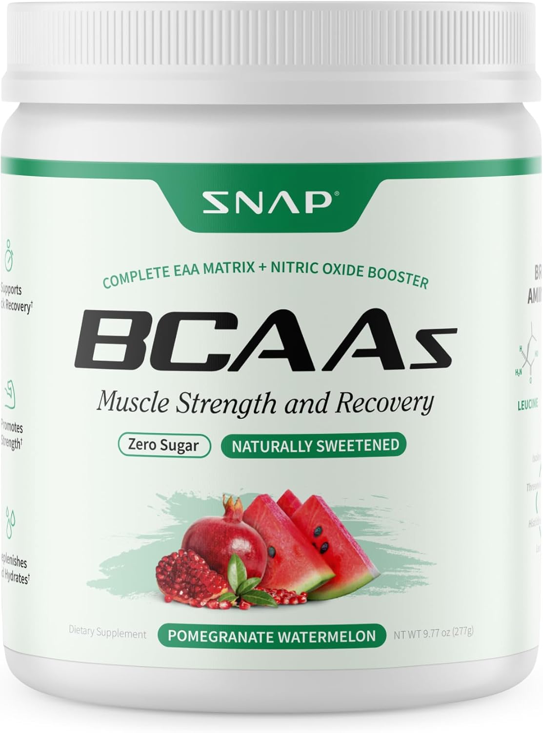 مکمل پری‌ورک‌اوت Snap Supplements، 5 گرم، 30 وعده، طعم انار و هندوانه