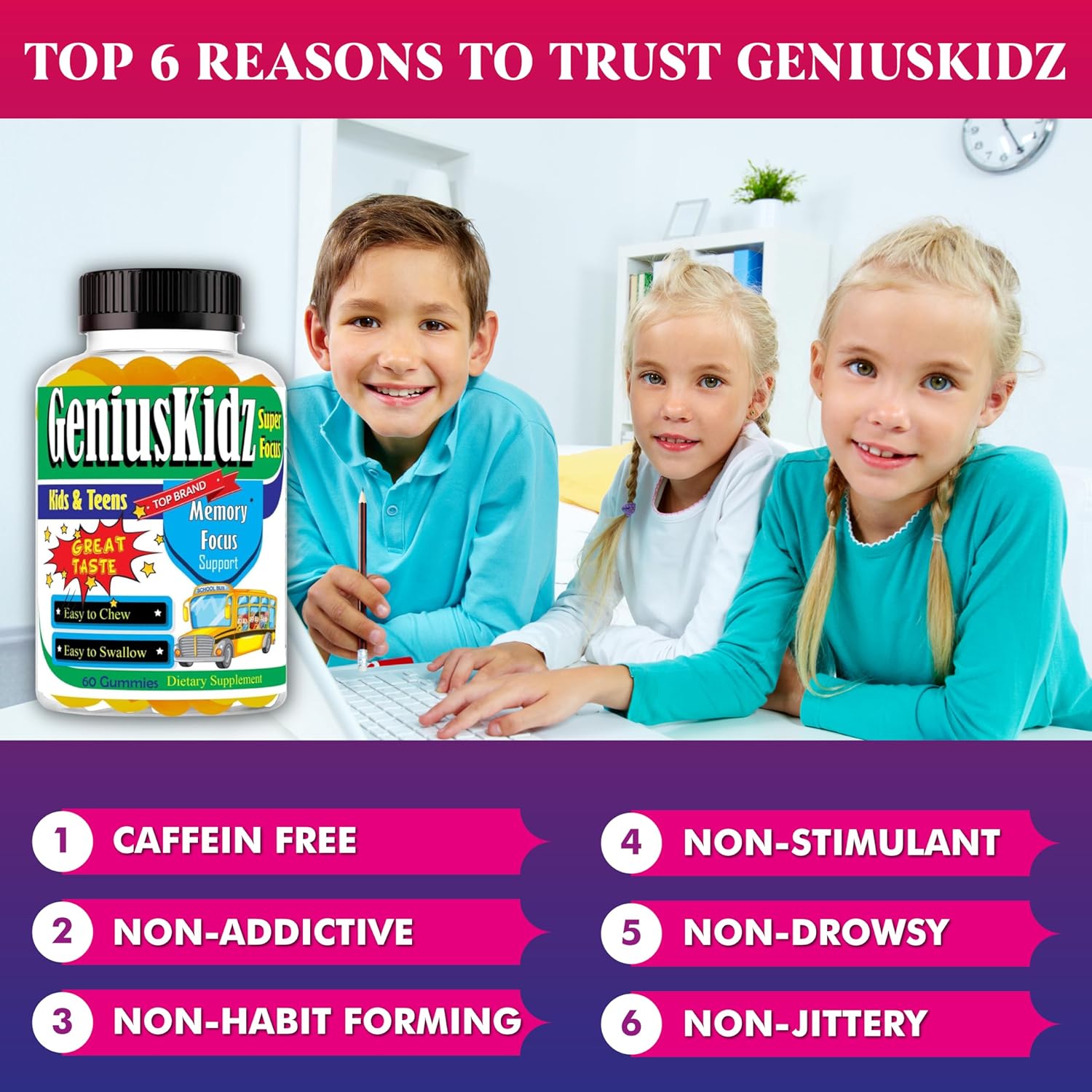 مکمل امگا و سلامت مغز کودکان Celebrity LifeStyle Product، 60 عدد، 1 بطری