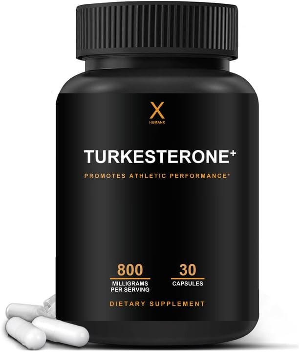 مکمل Turkesterone برای عملکرد ورزشی HUMANX مدل Turkesterone+، 800 میلی‌گرم