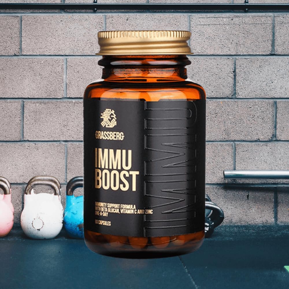 مکمل حمایت از سیستم ایمنی GRASSBERG مدل Immu Boost، 60 کپسول