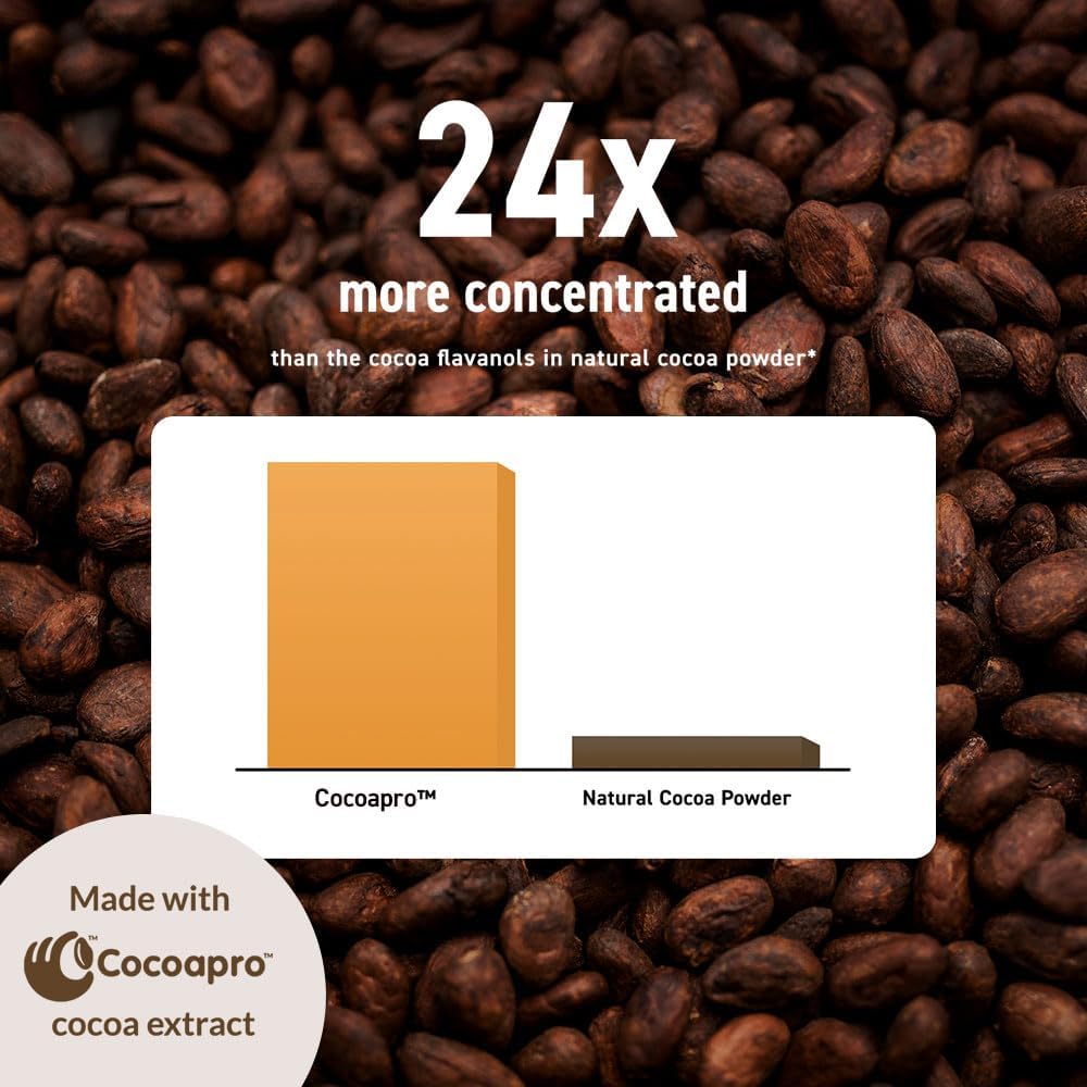 مکمل نوتروپیک حافظه و تمرکز CocoaVia، 750 میلی‌گرم، 30 روز