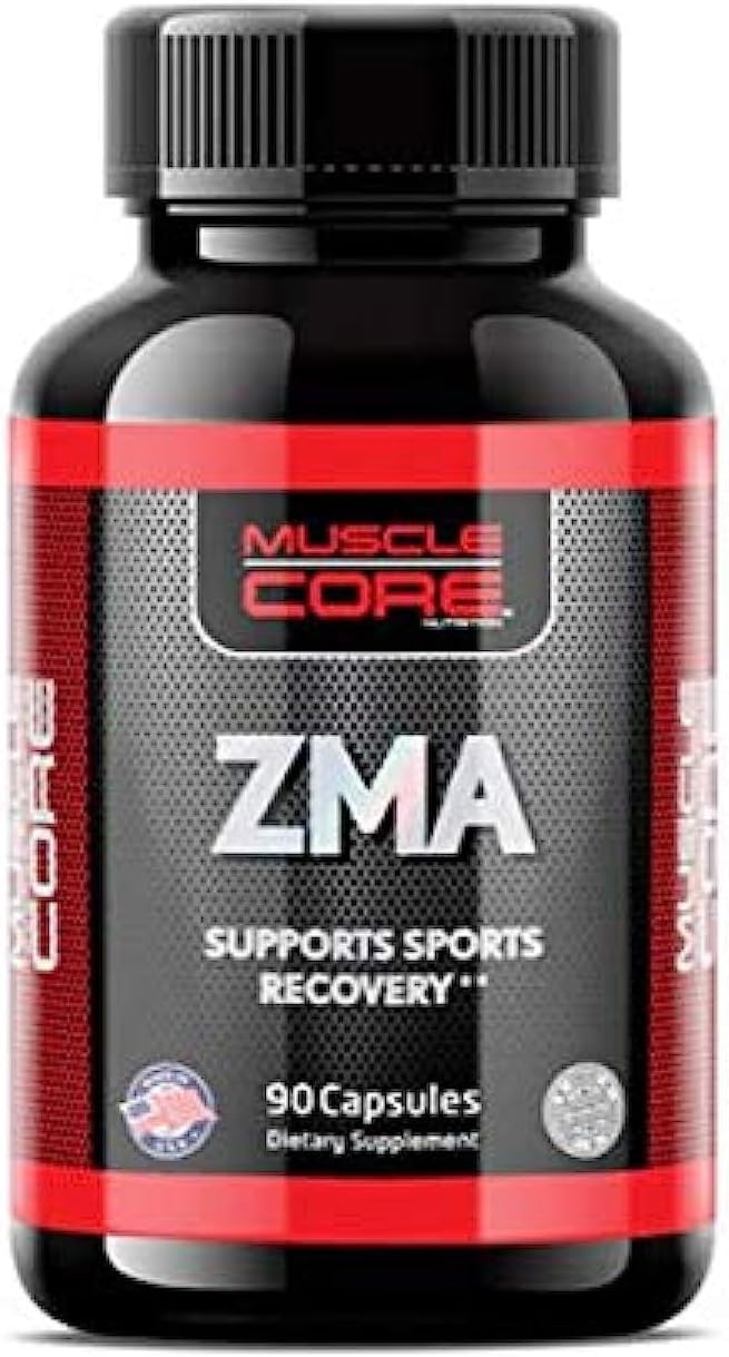 مکمل ZMA زینک، منیزیم و ویتامین B6 MUSCLE CORE NUTRITION، 90 کپسول