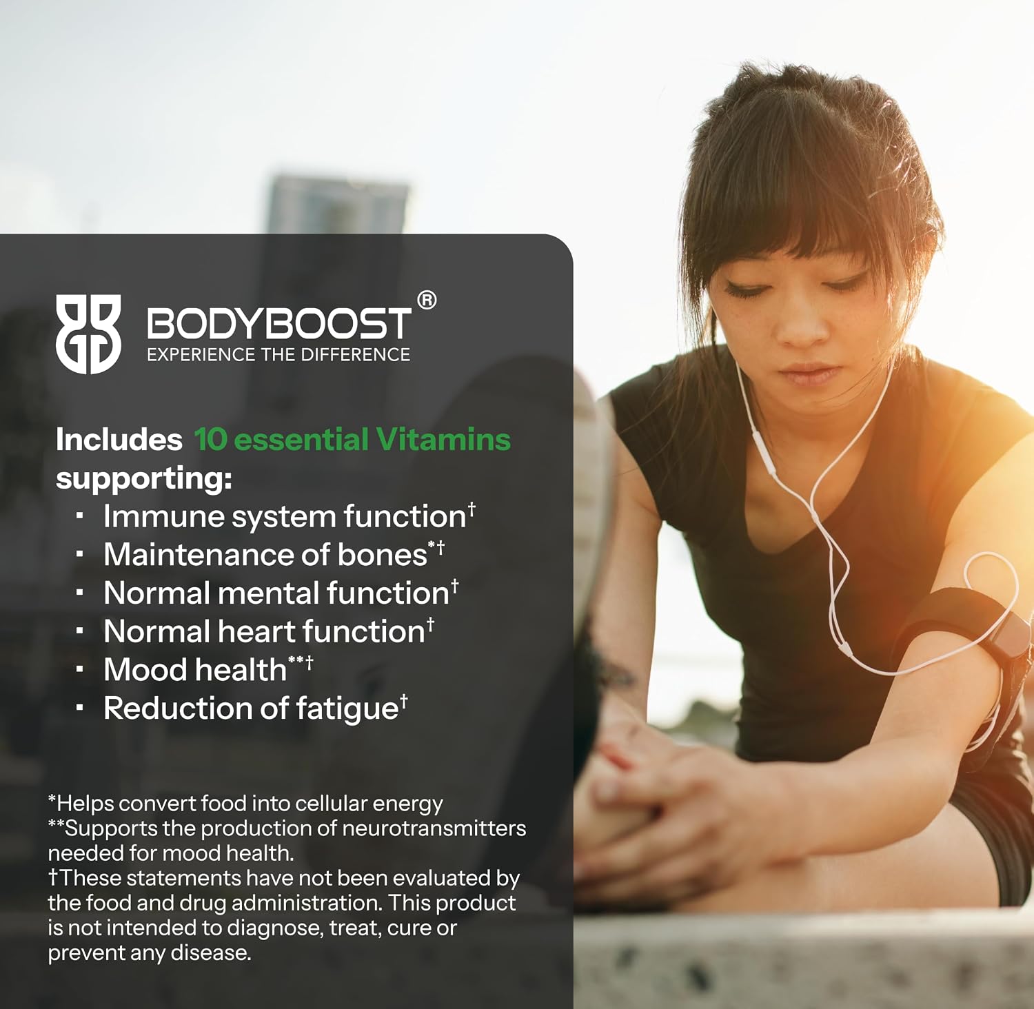 مکمل حمایت از سیستم ایمنی BODYBOOST EXPERIENCE THE DIFFERENCE، 12 ویال