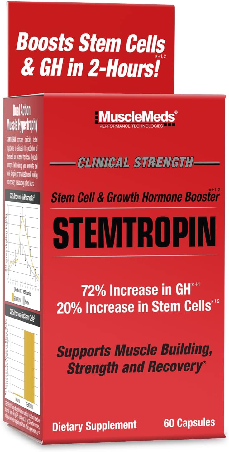 مکمل تقویت عملکرد مردان Musclemeds مدل Stemtropin، 60 کپسول