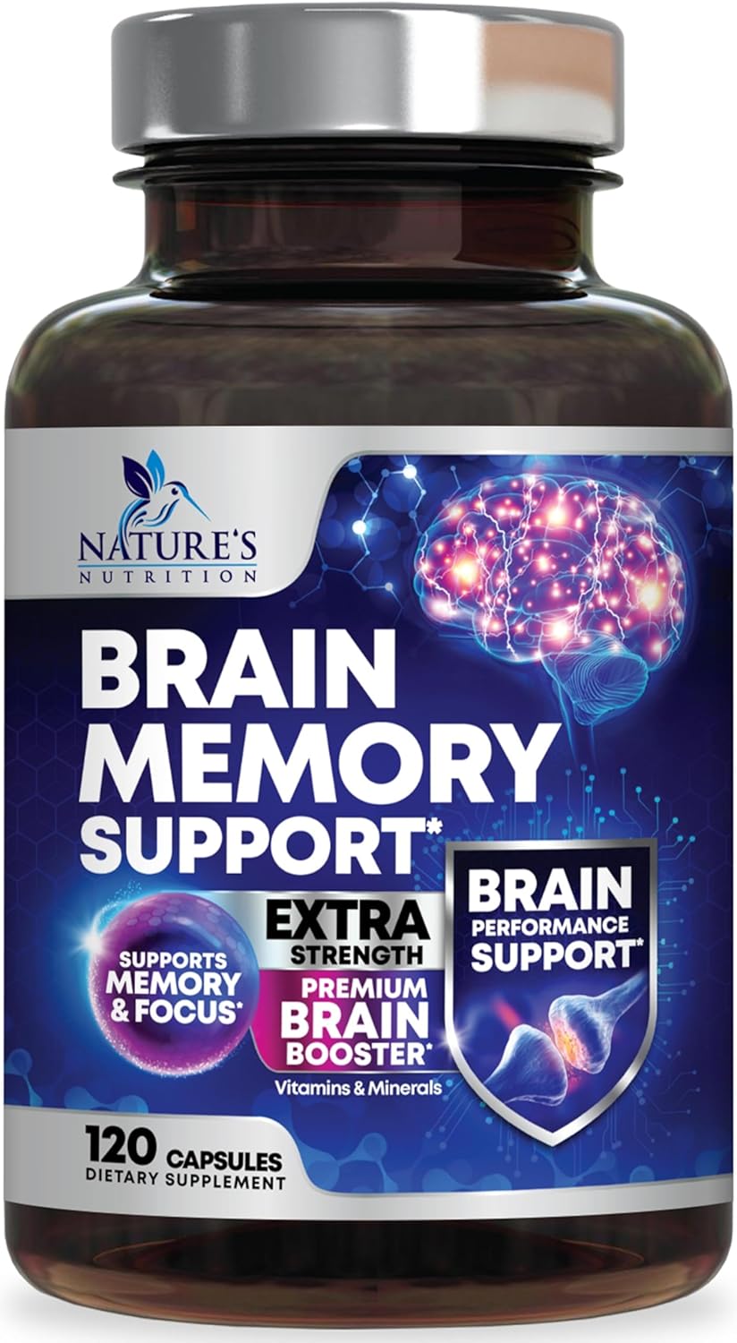 مکمل نوتروپیک حافظه و تمرکز Nature's Nutrition، 120 کپسول