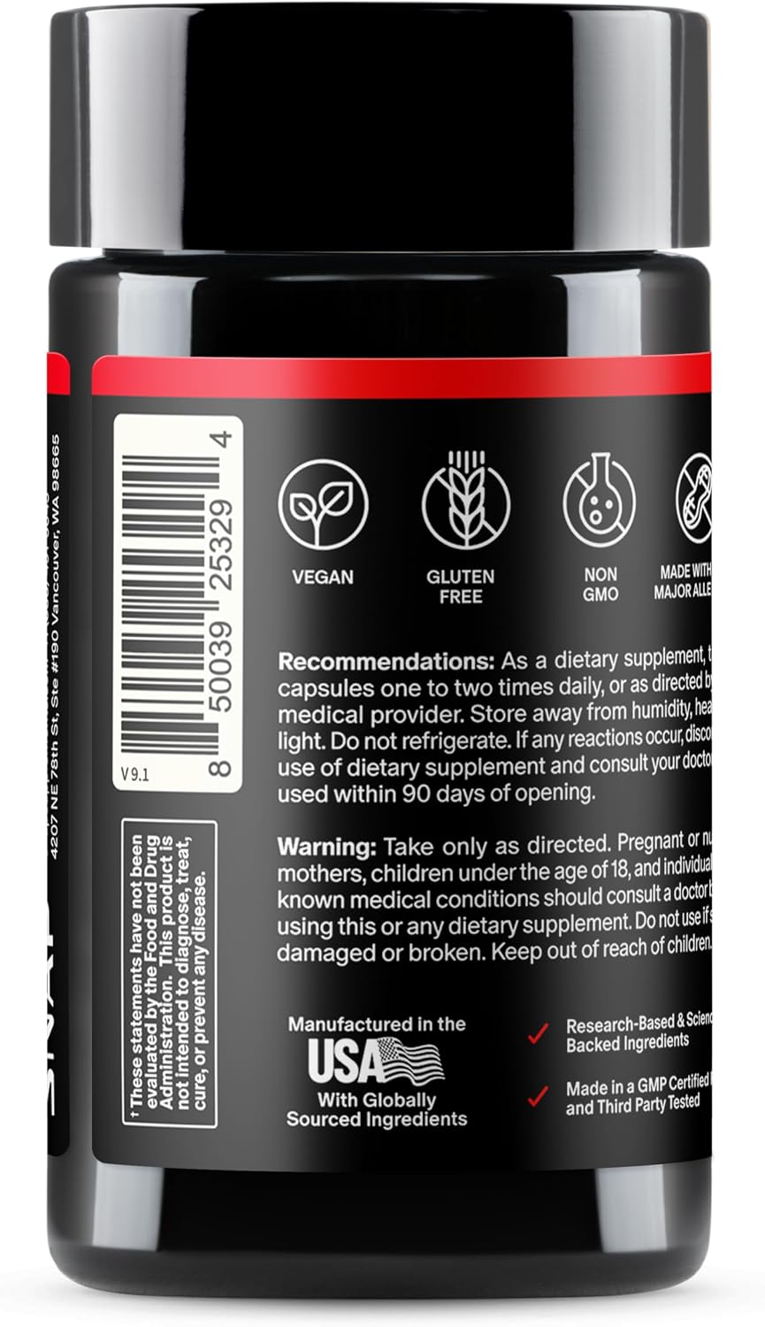 پری‌ورک‌اوت بدون کافئین Snap Supplements، 90 کپسول