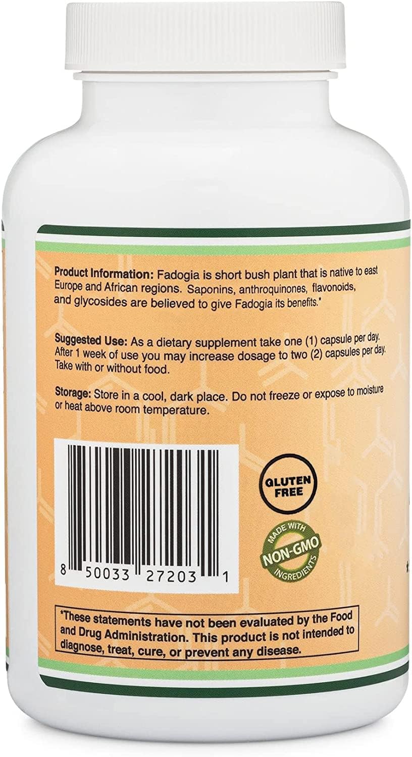 مکمل تقویت عملکرد مردان Double Wood Supplements مدل Fadogia Agrestis، 600 میلی‌گرم، 180 کپسول