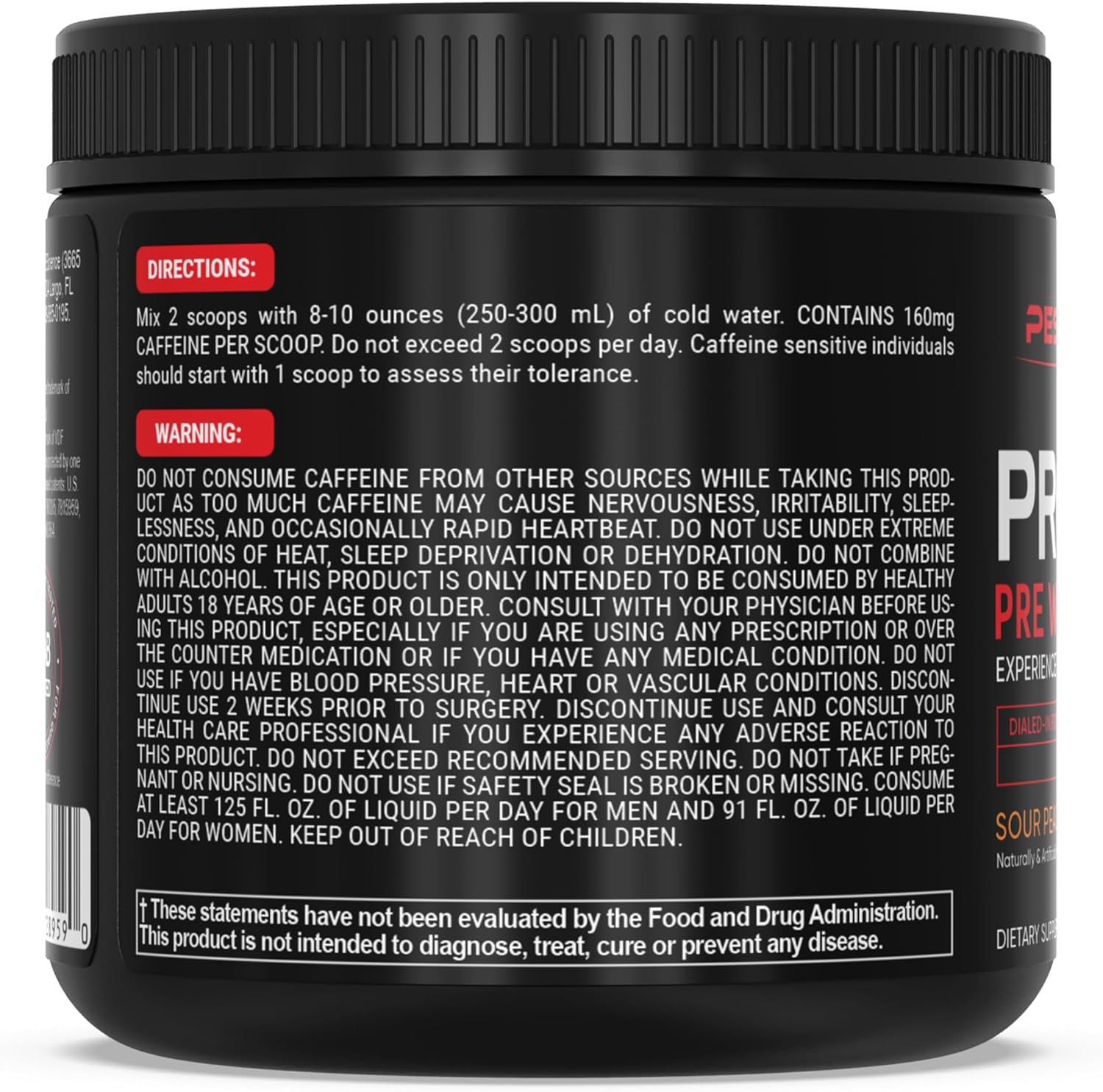 مکمل پری‌ورک‌اوت PEScience مدل Prolific، 40 پیمانه، طعم توت‌فرنگی و کیوی