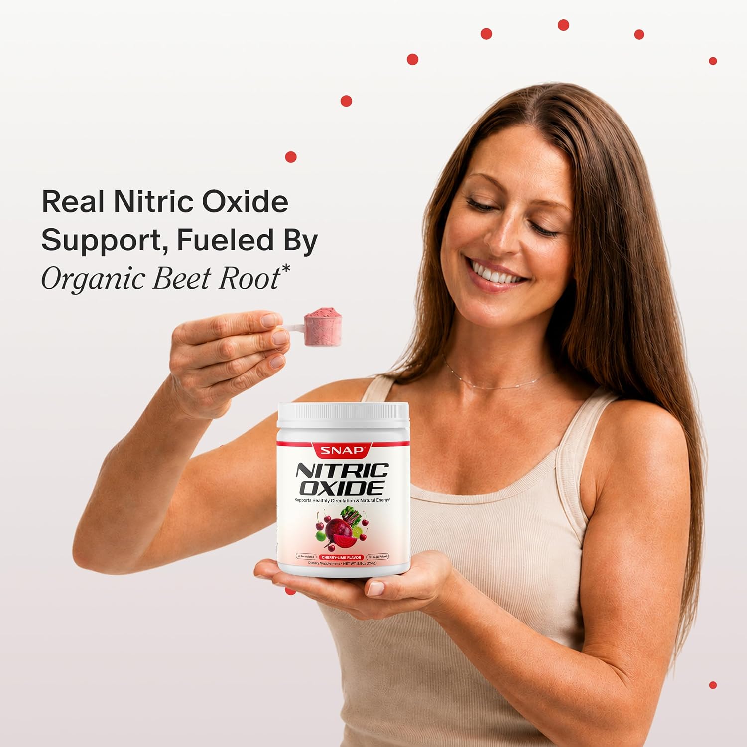 مکمل چغندر و تقویت نیتریک اکساید Snap Supplements، 30 وعده، طعم لیمو سبز