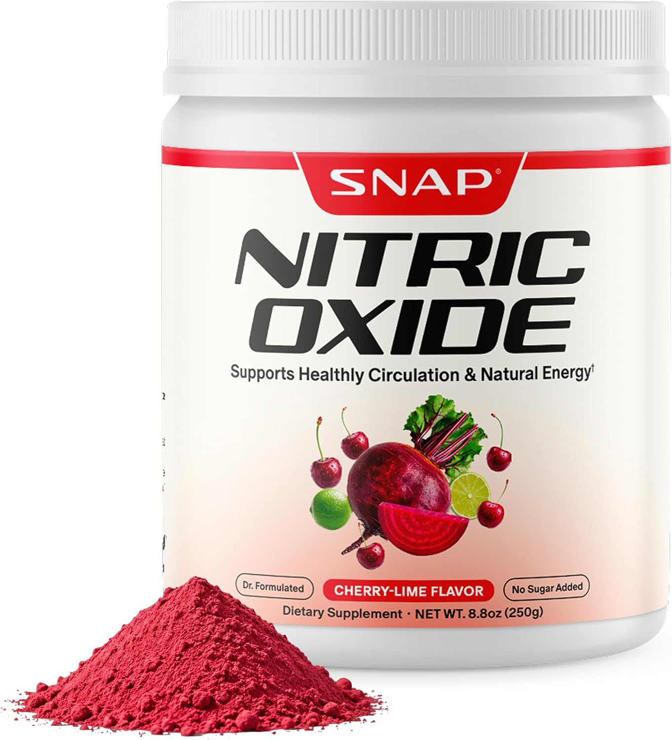 مکمل چغندر و تقویت نیتریک اکساید Snap Supplements، 30 وعده، طعم لیمو سبز