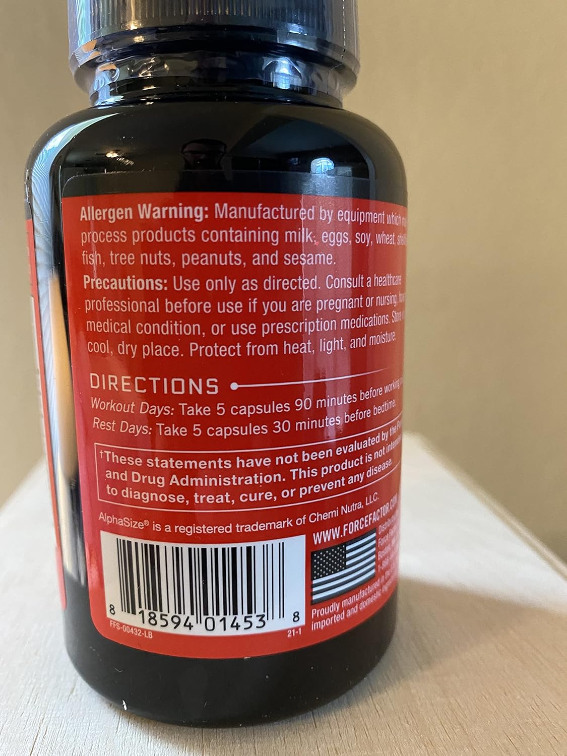 مکمل حمایت از ترشح HGH Force Factor مدل Prime HGH، 225 عدد