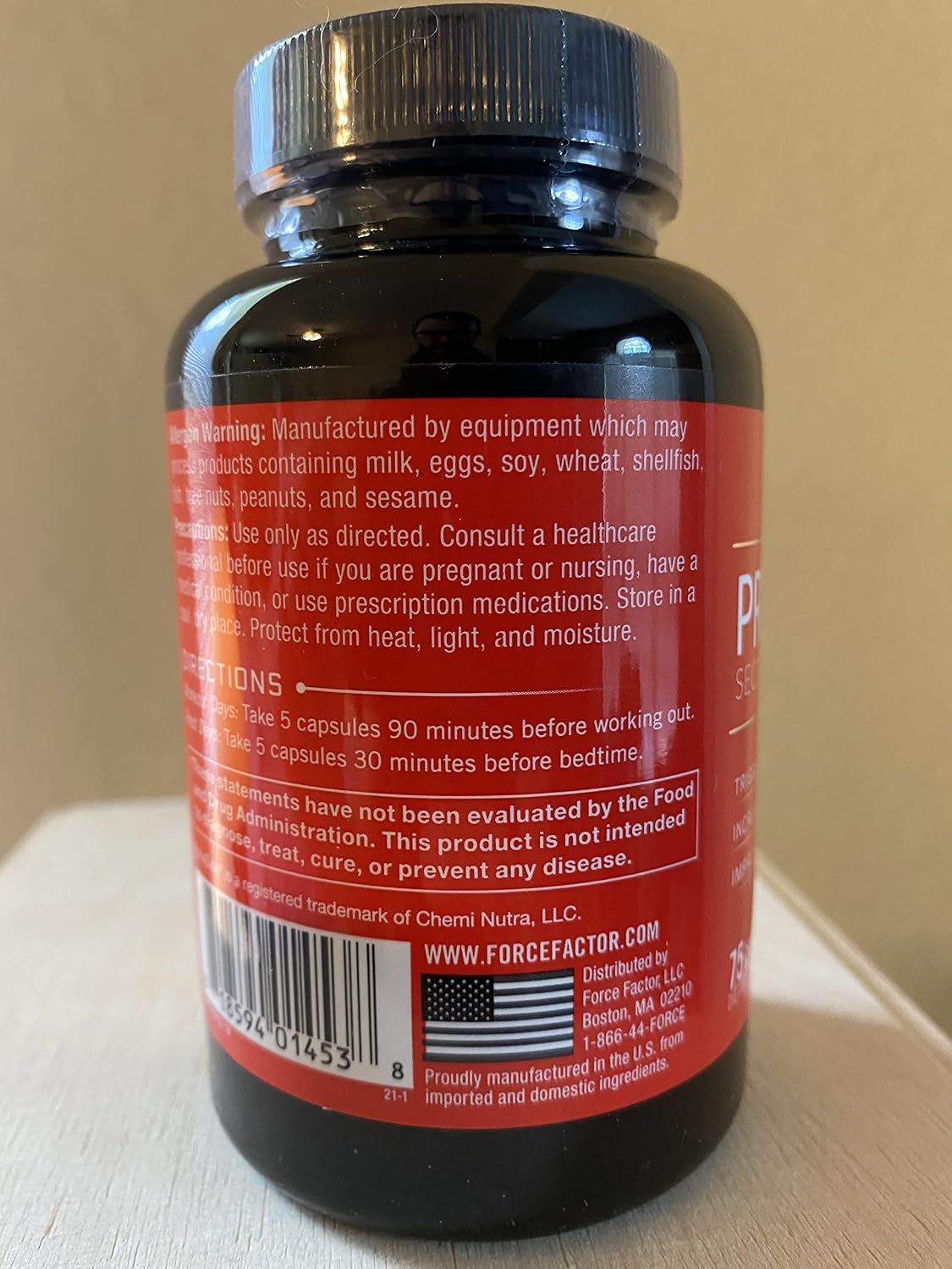 مکمل حمایت از ترشح HGH Force Factor مدل Prime HGH، 225 عدد