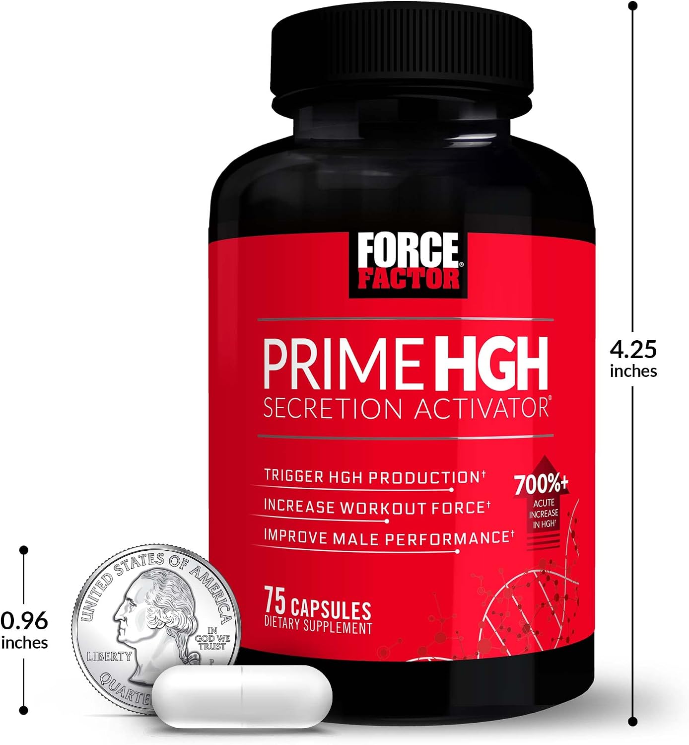 مکمل حمایت از ترشح HGH Force Factor مدل Prime HGH، 225 عدد