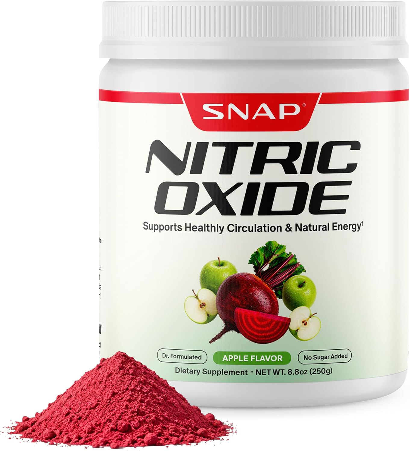 مکمل چغندر و تقویت نیتریک اکساید Snap Supplements، 30 وعده، طعم سیب