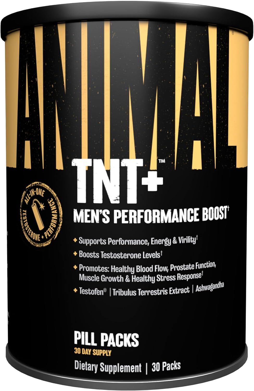 مکمل تقویت عملکرد مردان Animal مدل TNT+، 30 بسته