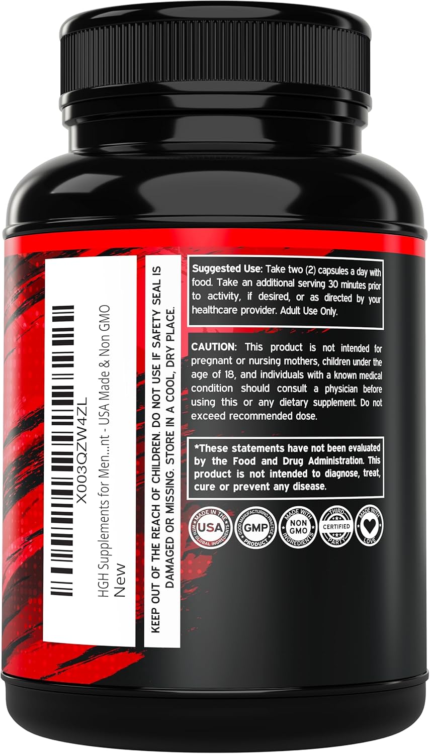 مکمل حمایت از ترشح HGH DORADO NUTRITION، 1500 میلی‌گرم، 120 عدد