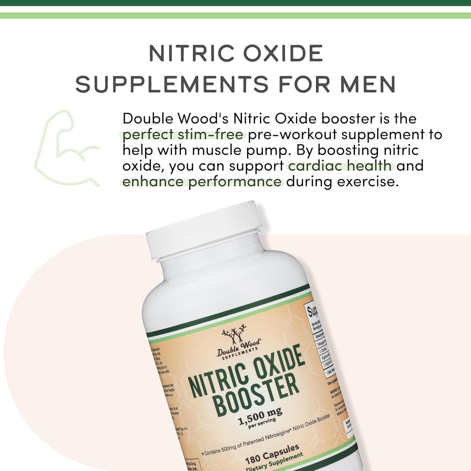 مکمل پری‌ورک‌اوت Double Wood Supplements، 180 کپسول