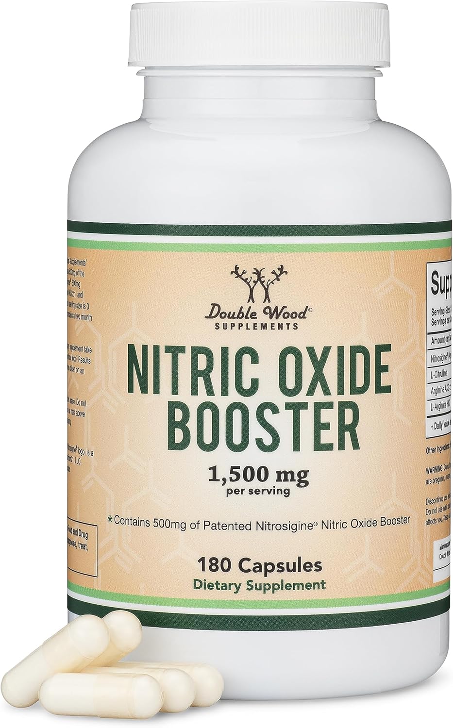 مکمل پری‌ورک‌اوت Double Wood Supplements، 180 کپسول