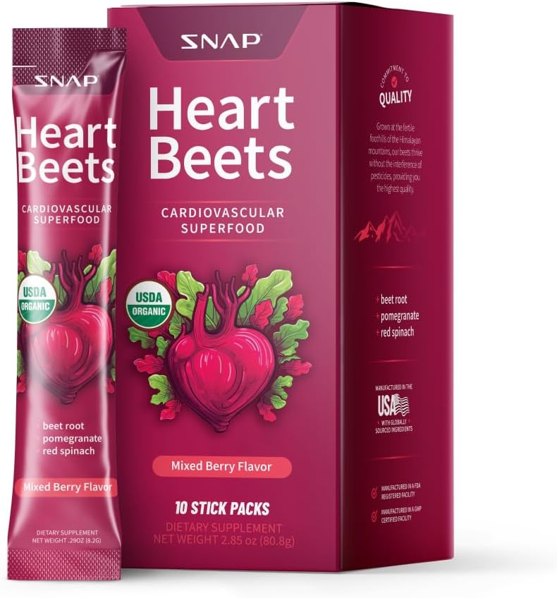 مکمل چغندر و تقویت نیتریک اکساید Snap Supplements، 10 وعده، طعم انار