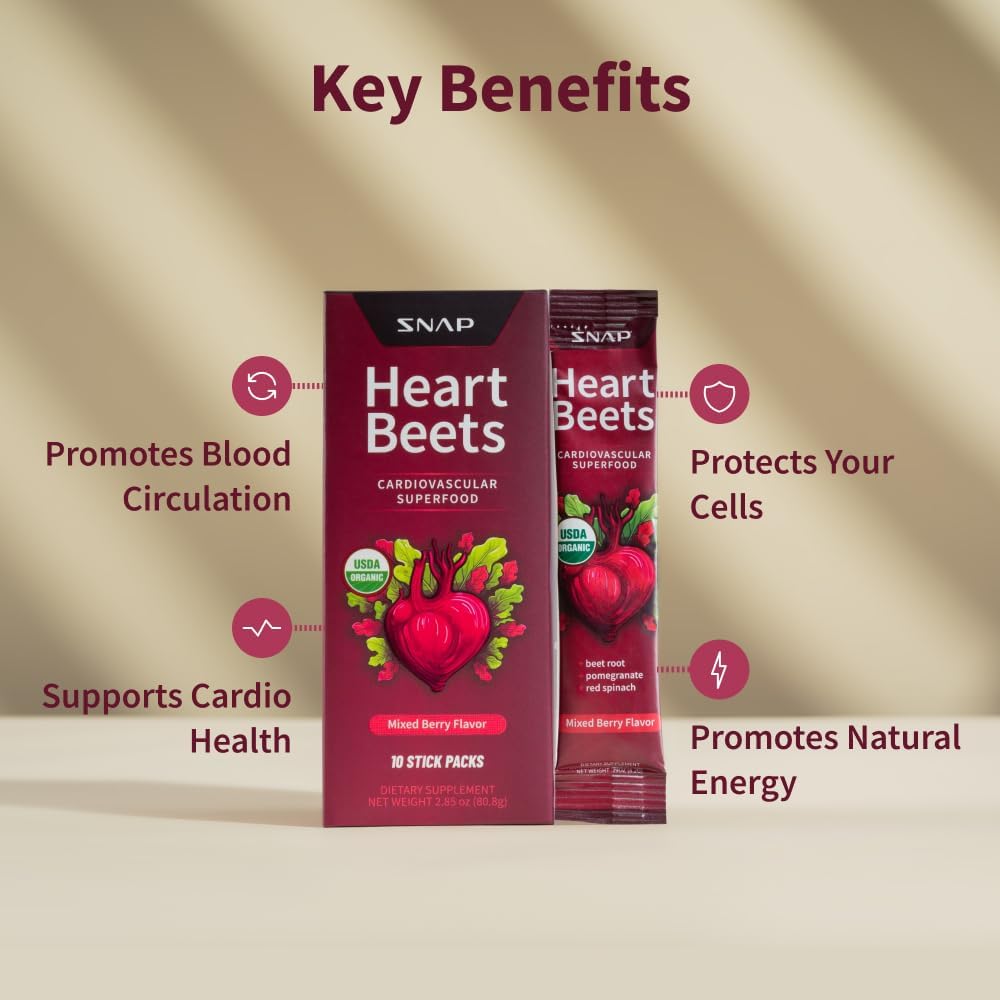 مکمل چغندر و تقویت نیتریک اکساید Snap Supplements، 10 وعده، طعم انار